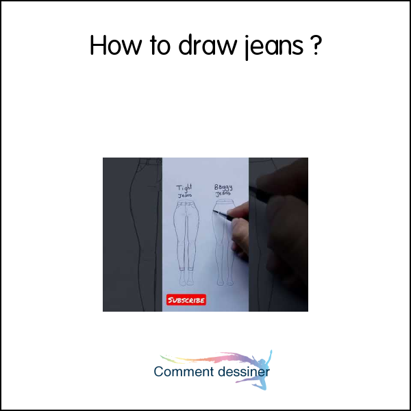 How to draw jeans